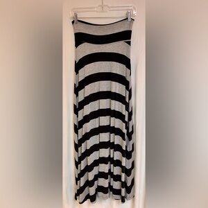 UK2LA Striped Maxi Skirt